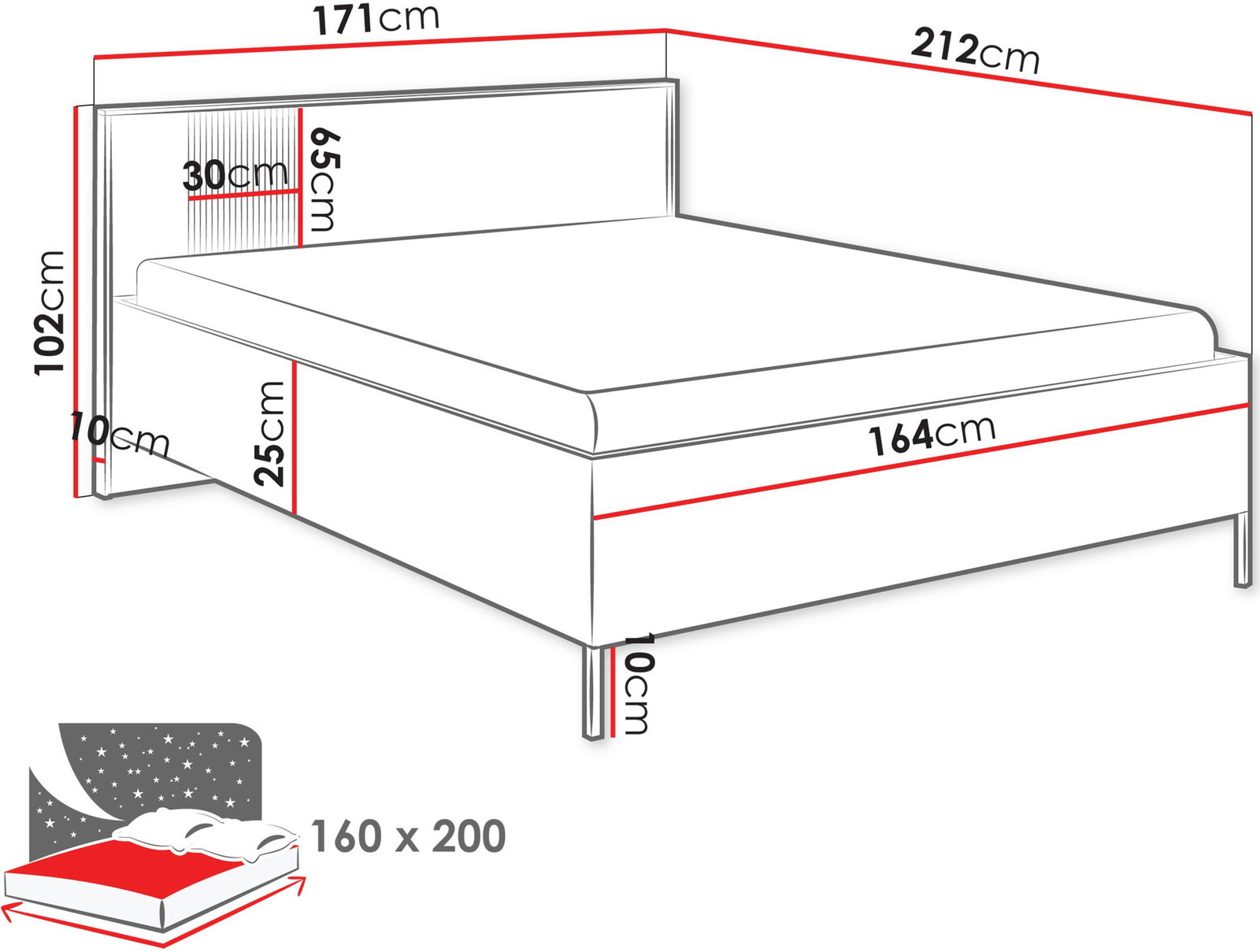 Κρεβάτι Como 3