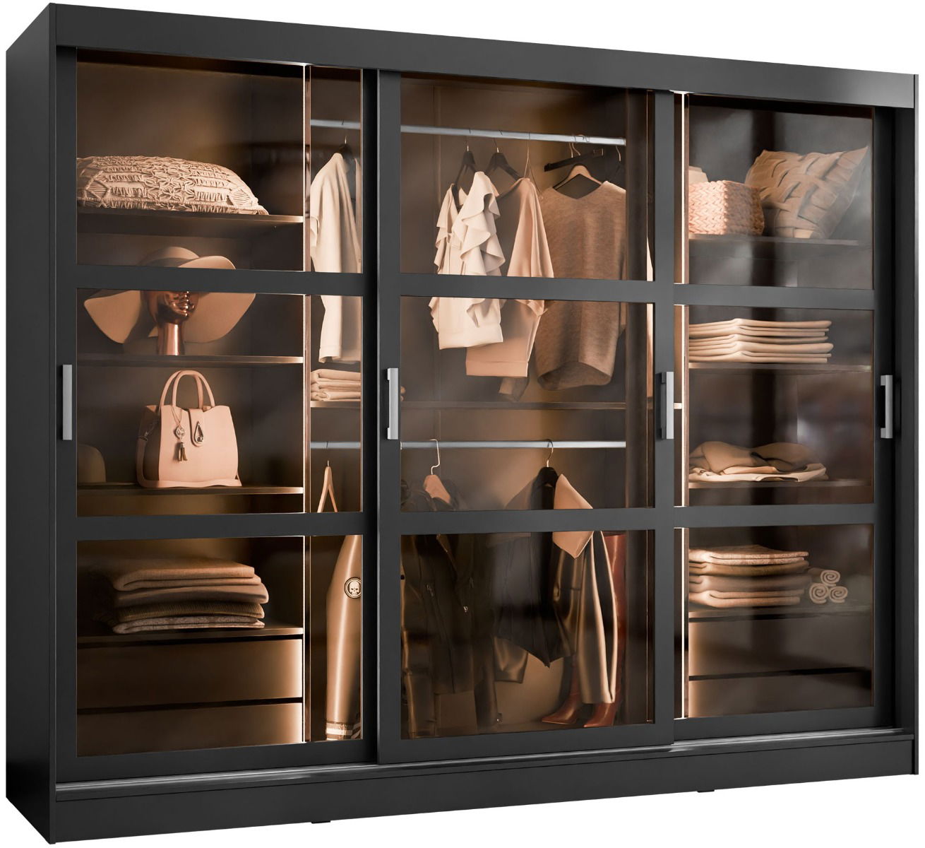 Ντουλάπα Norlio συρόμενη 1