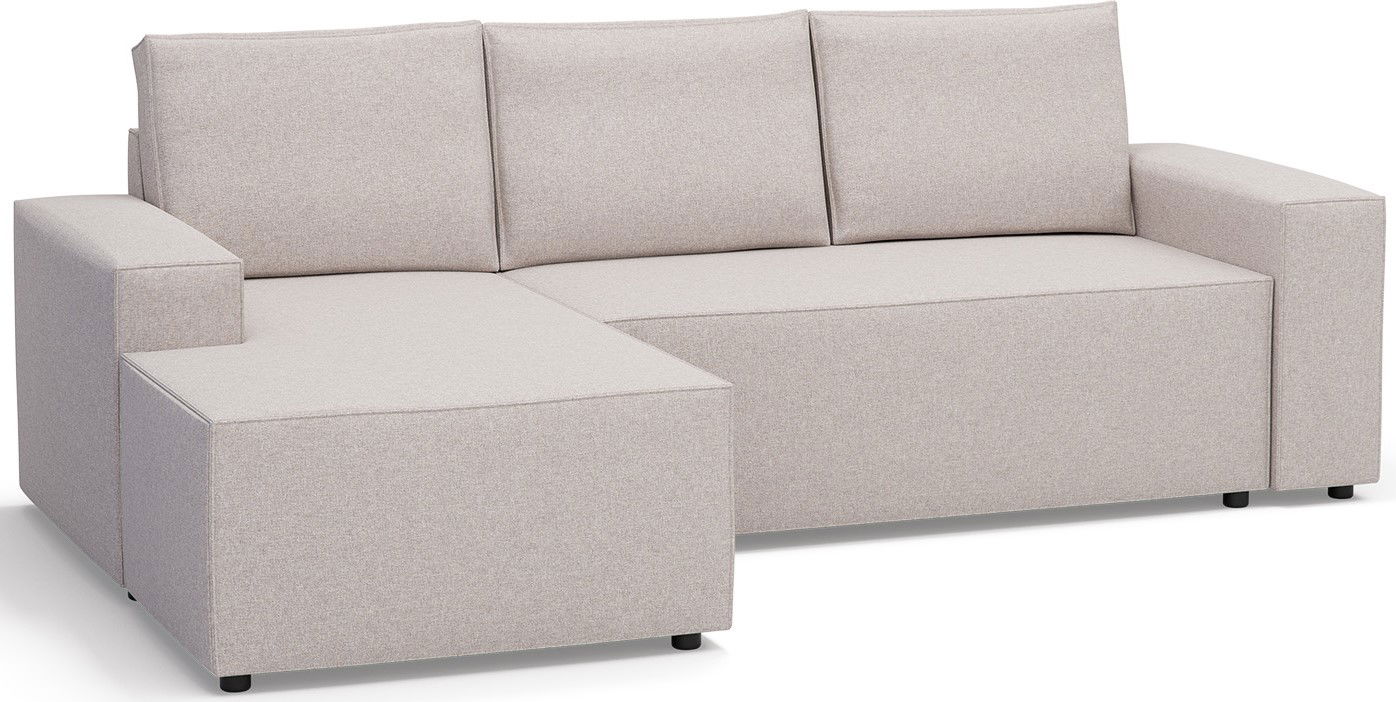 Γωνιακός καναπές Nilla-Ekrou-Αριστερή 1