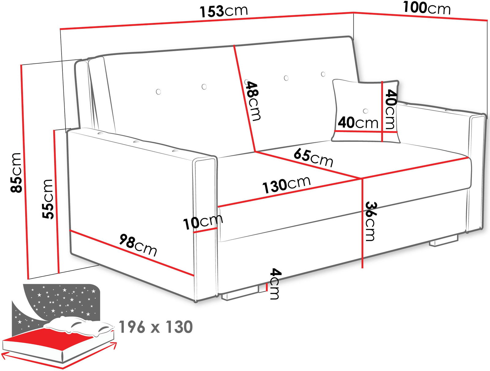 Καναπές Viva Sonic III τριθέσιος 3