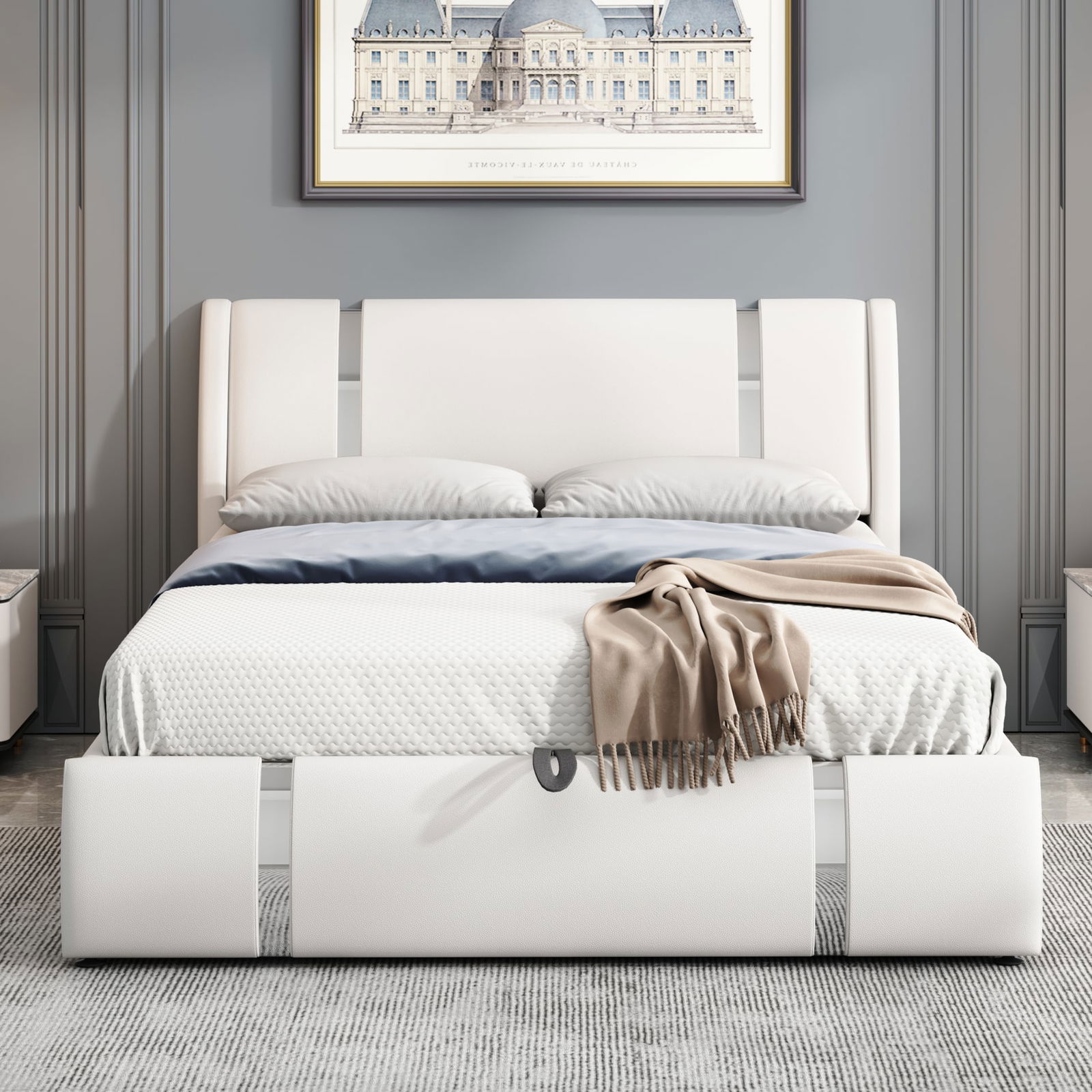 Επενδυμένο κρεβάτι Aelina 3