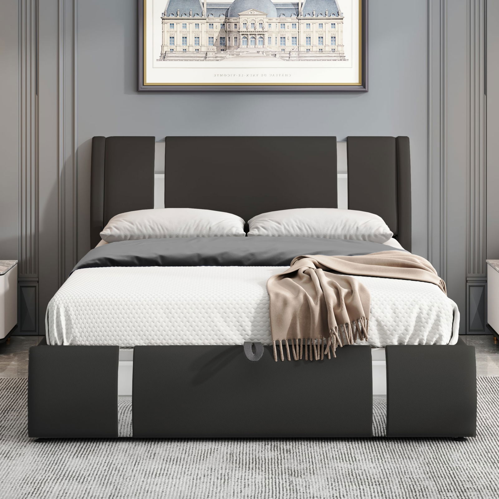 Επενδυμένο κρεβάτι Aelina 5