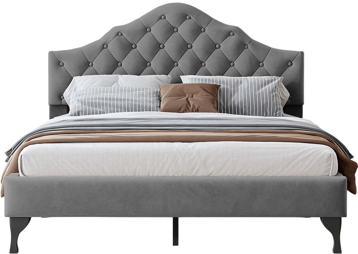 Επενδυμένο κρεβάτι Desora-Gkri 1