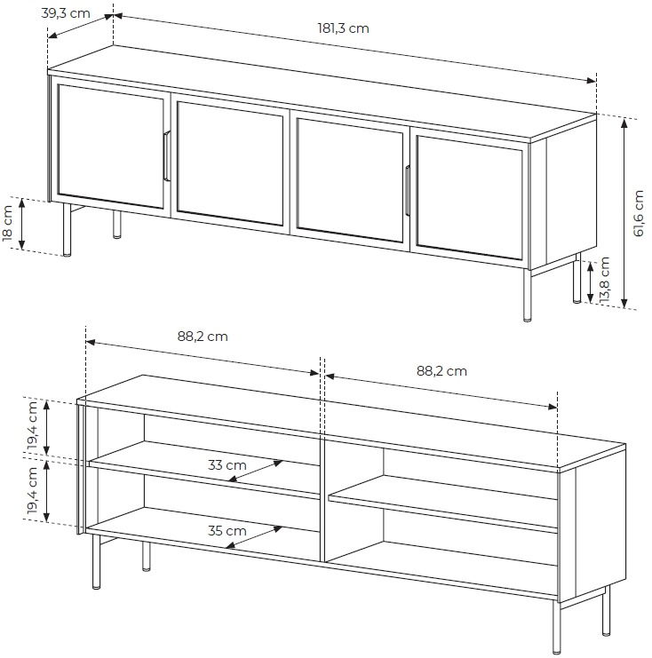 Έπιπλο τηλεόρασης Luminus 4
