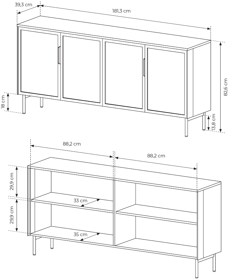 Μπουφές Luminus 4D 5