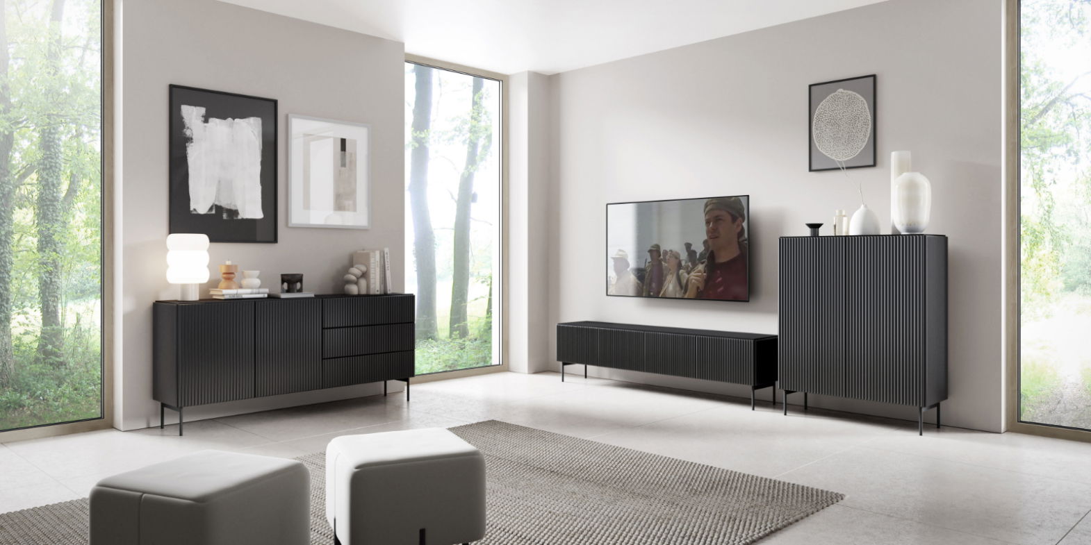 Έπιπλο τηλεόρασης Novo 3D 2