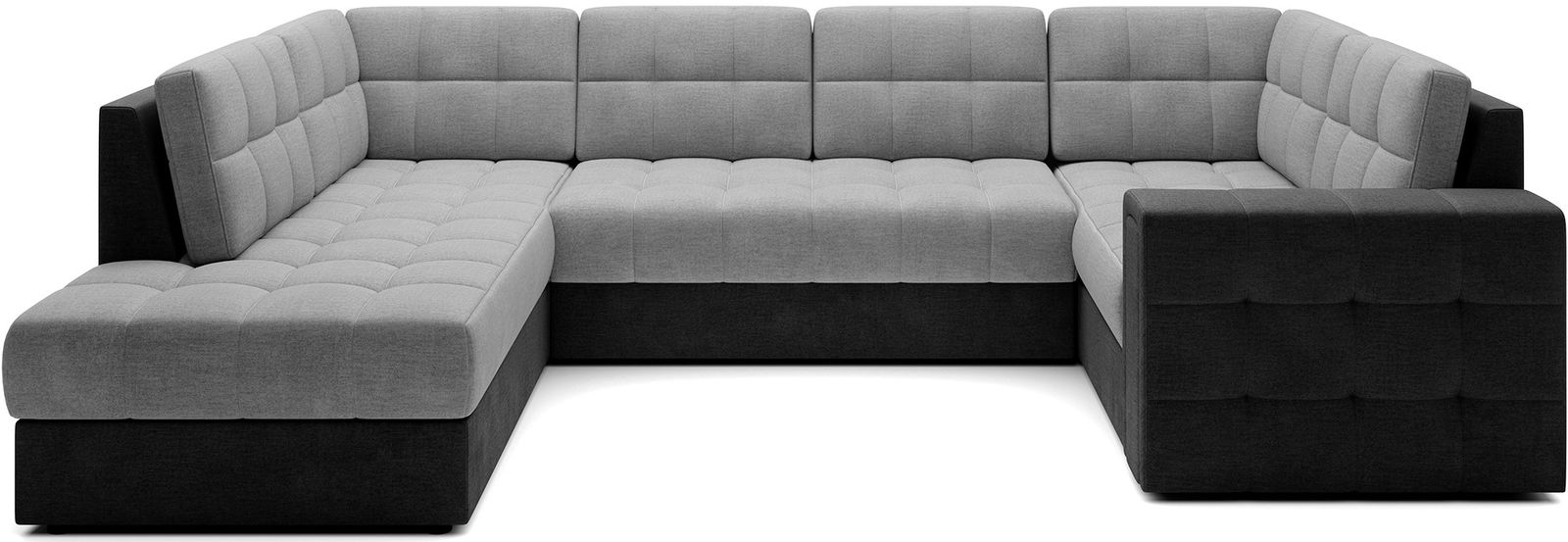 Γωνιακός καναπές Bale U-Gkri anoixto - mauro-Αριστερή 1