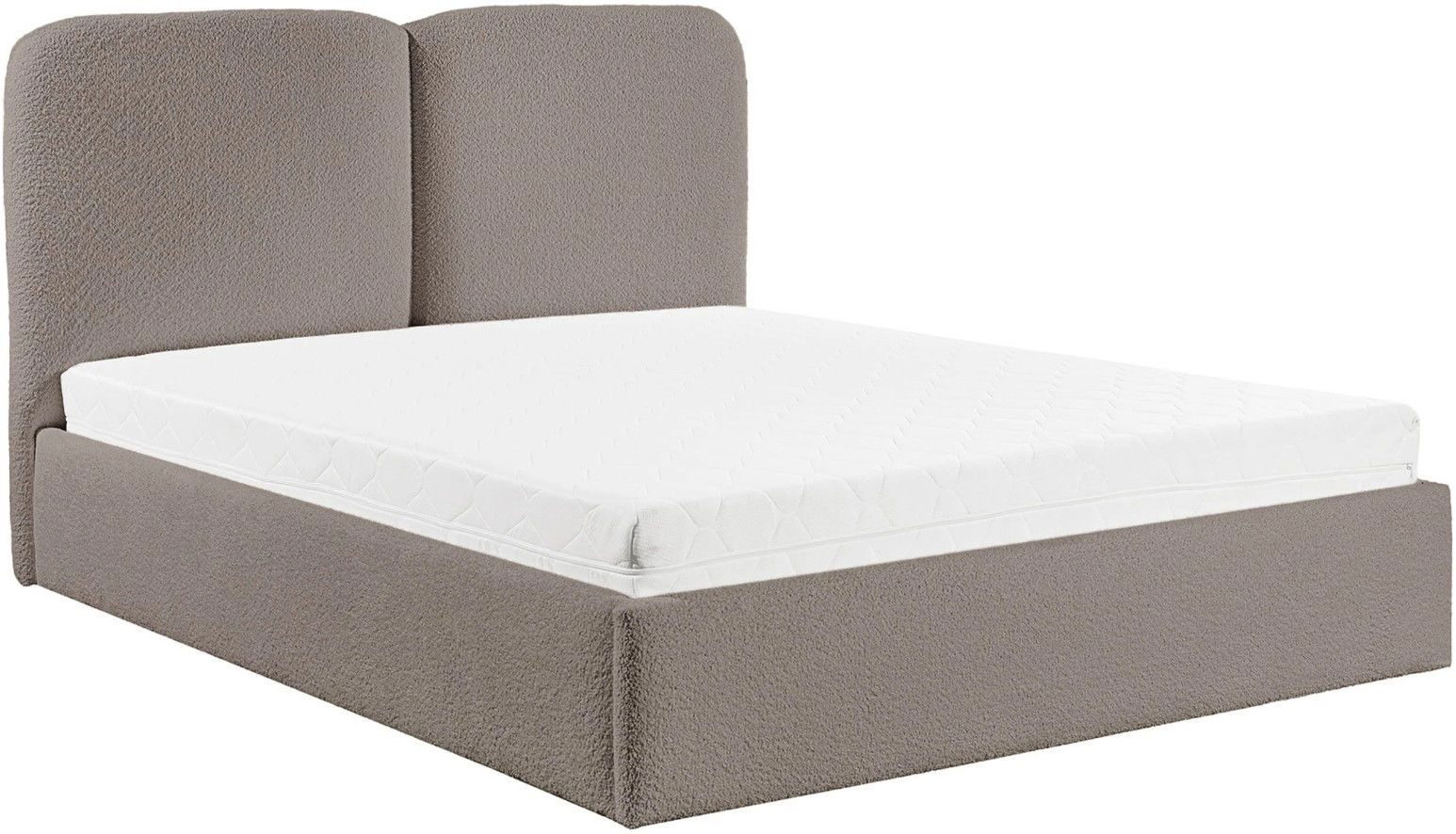 Επενδυμένο κρεβάτι Heaven-Silver Gray-180 x 200 1