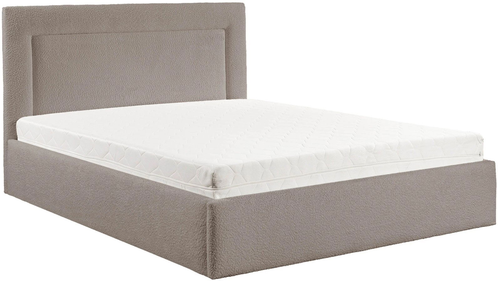 Επενδυμένο κρεβάτι Dream-Silver Gray-140 x 200 1