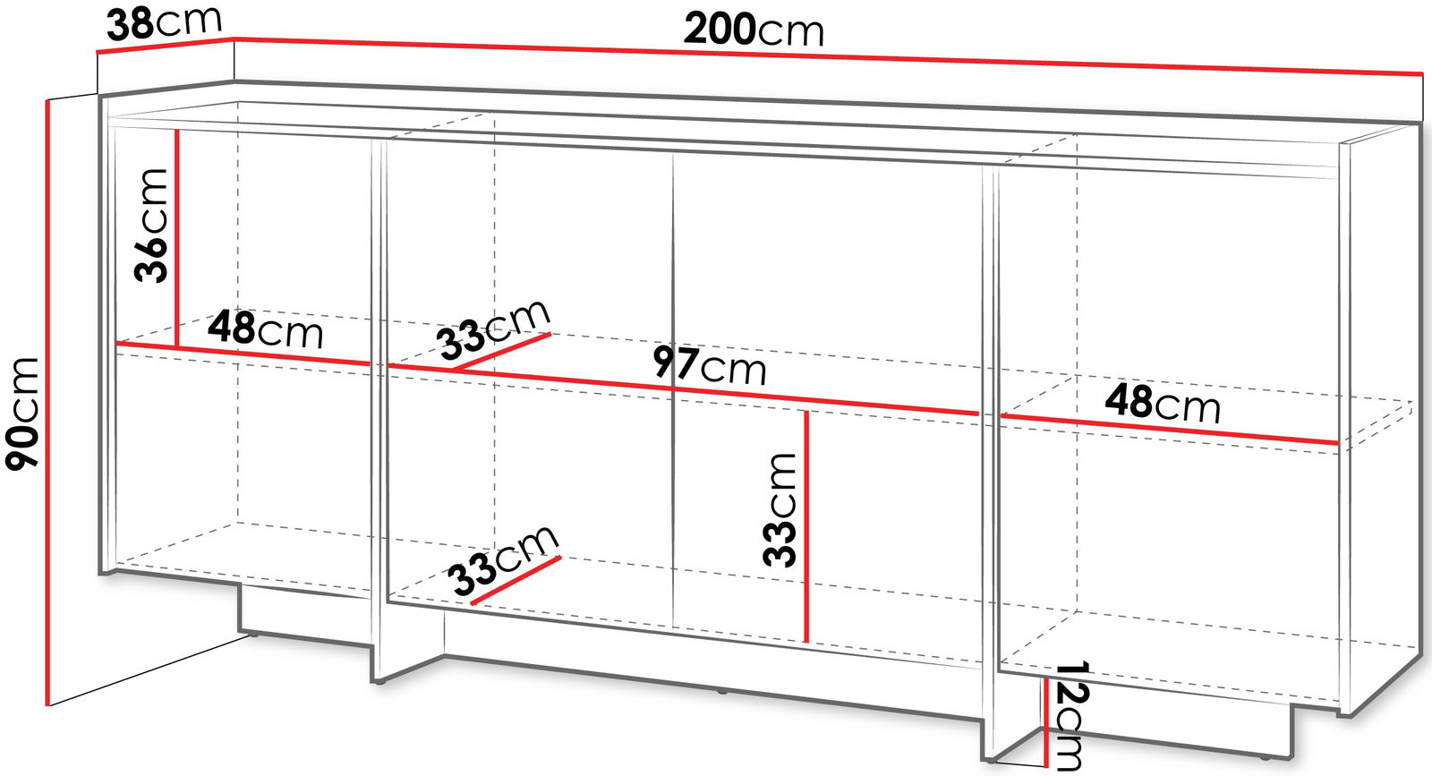 Μπουφές Japandi 3
