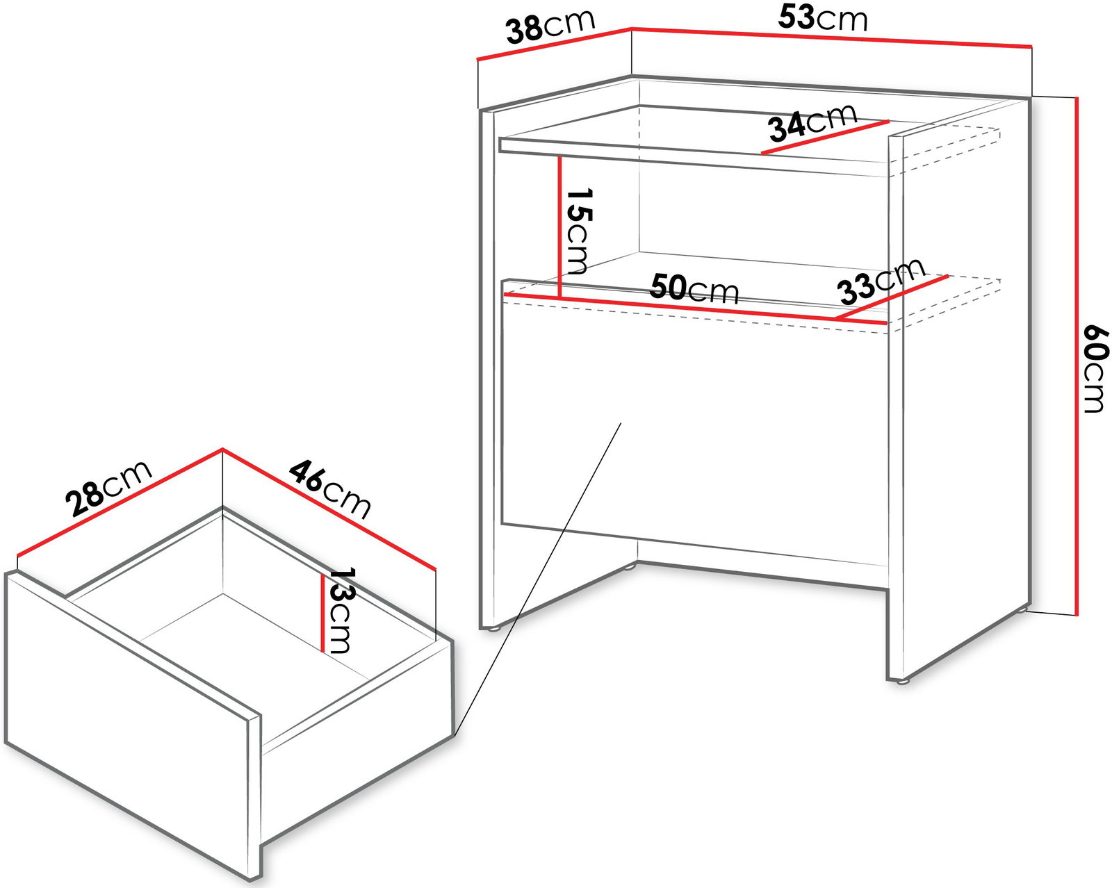 Κομοδίνο Japandi 3