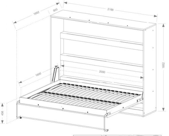 Κρεβάτι τοίχου Aether I 3