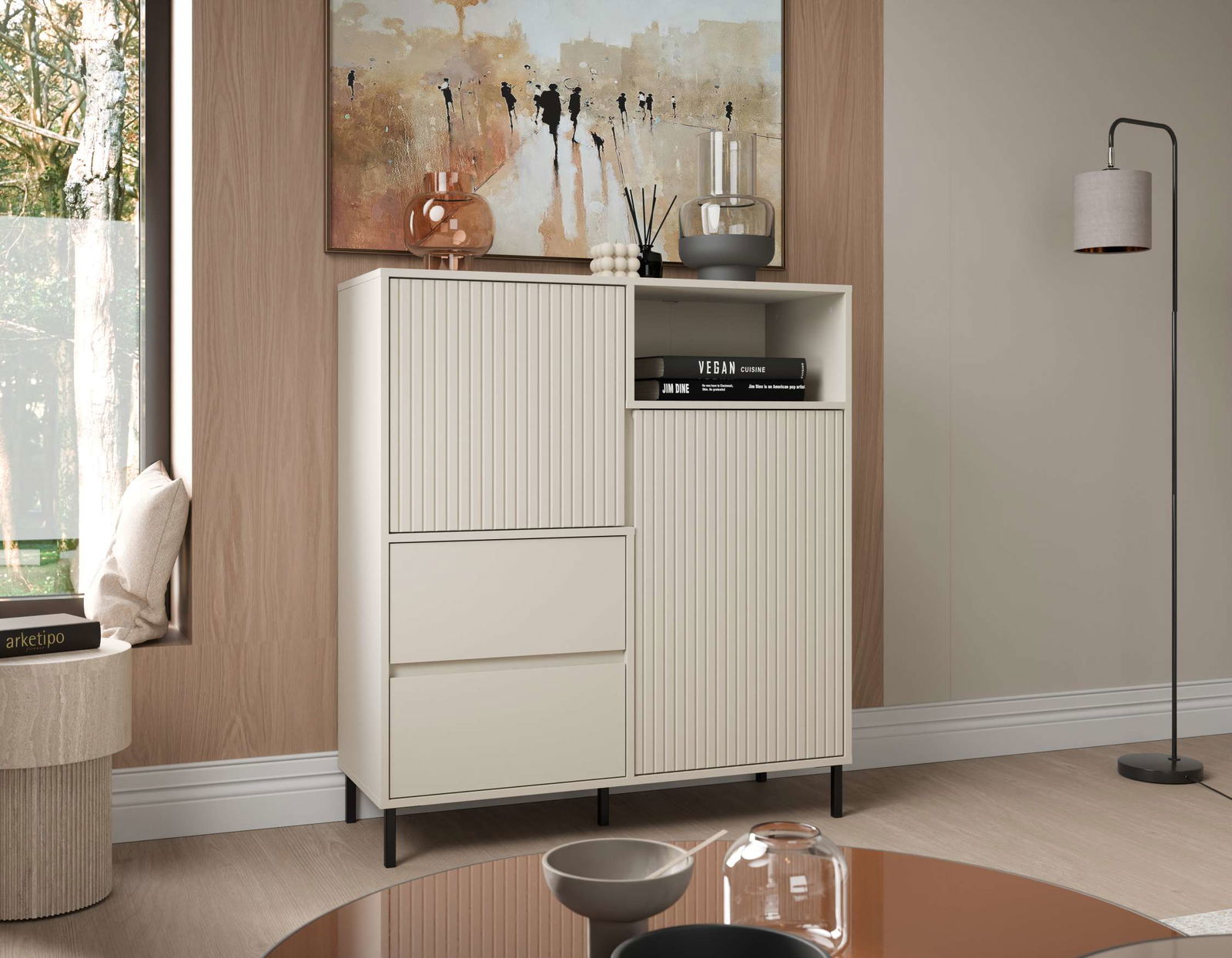 Μπουφές Anel Slim 5