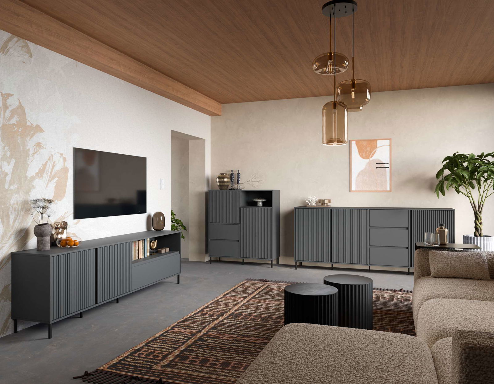 Μπουφές Anel Slim 6