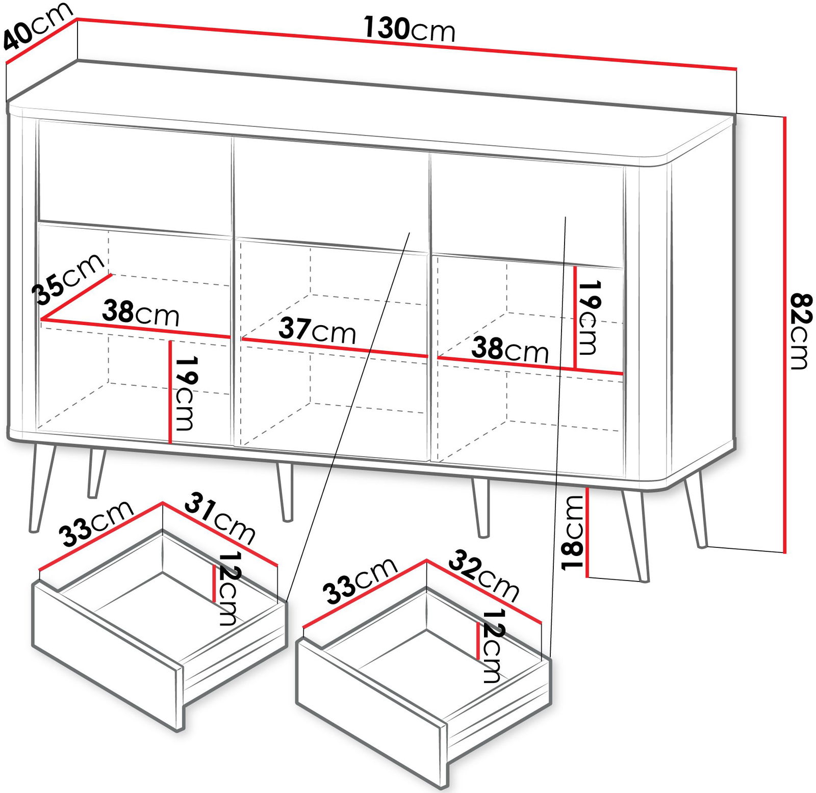 Μπουφές Marly Reg IV 4