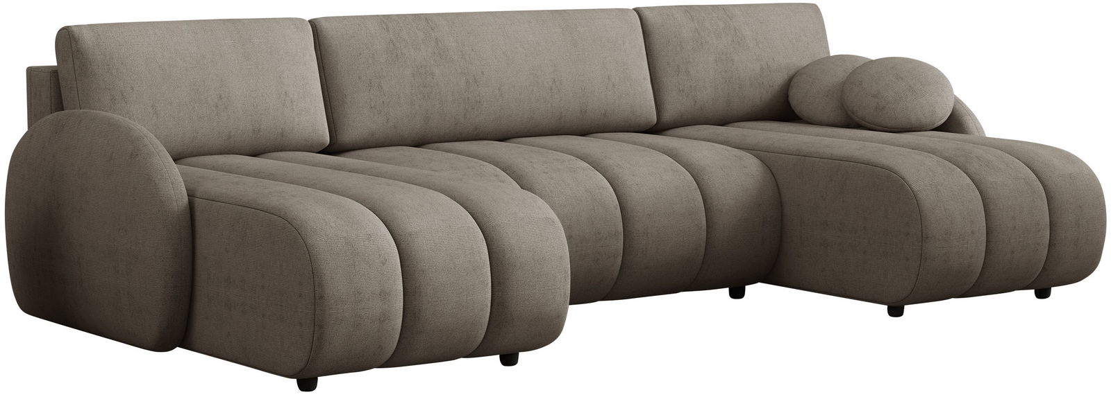 Γωνιακός καναπές Zara U-Cappuccino 1