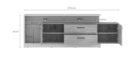 Έπιπλο τηλεόρασης Angolo 3