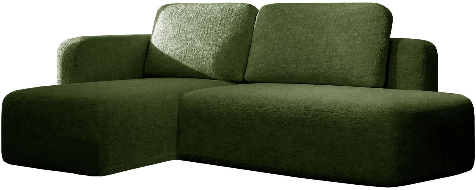 Γωνιακός καναπές Cozy-Prasino-Αριστερή 1