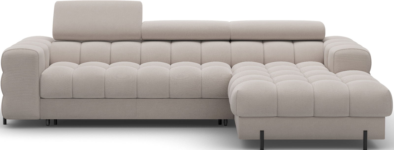 Γωνιακός καναπές Freyia-Beige-Δεξιά 1