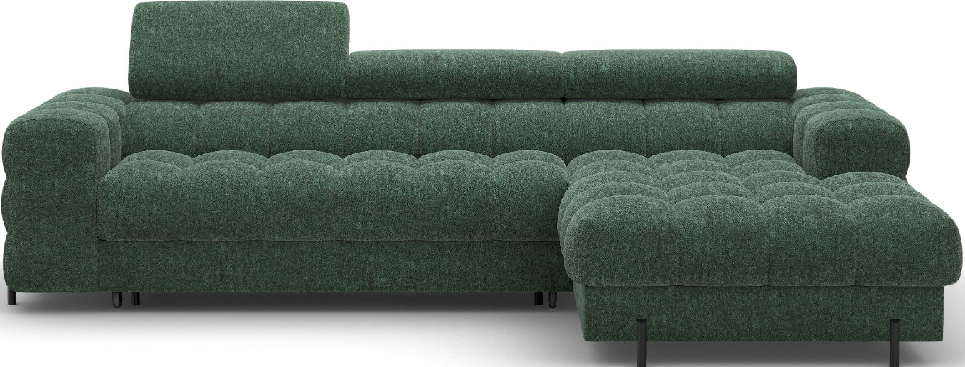 Γωνιακός καναπές Freyia-Prasino-Δεξιά 1