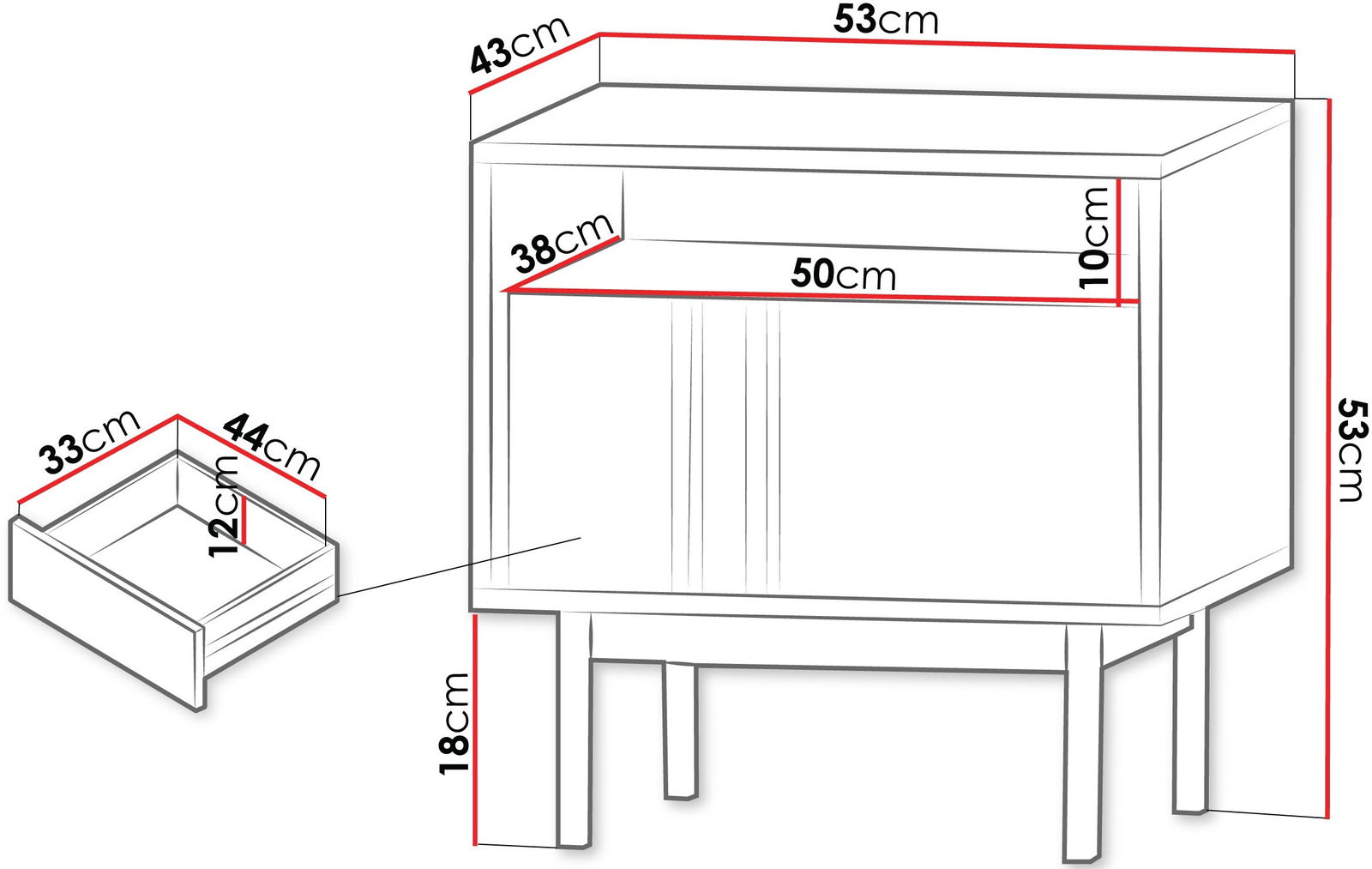 Κομοδίνο Alsy Reg 3