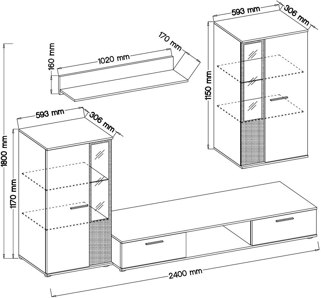 Σύνθεση σαλονιού Arlington 3