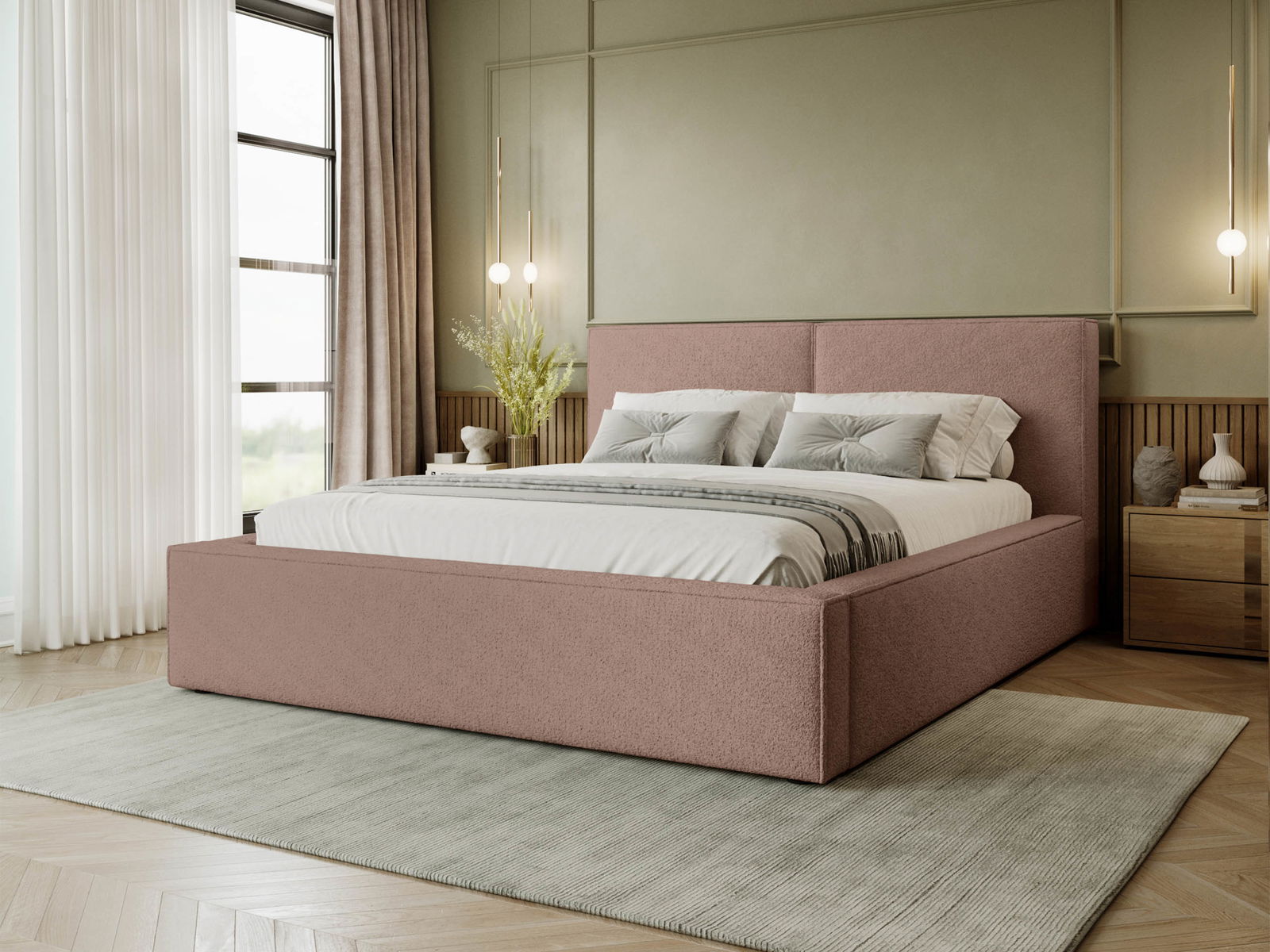 Επενδυμένο κρεβάτι Santos 6