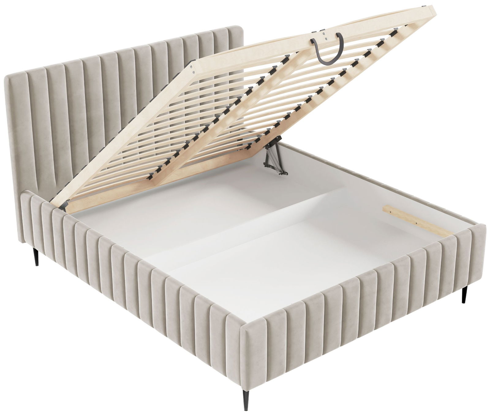 Επενδυμένο κρεβάτι Lewezo 4