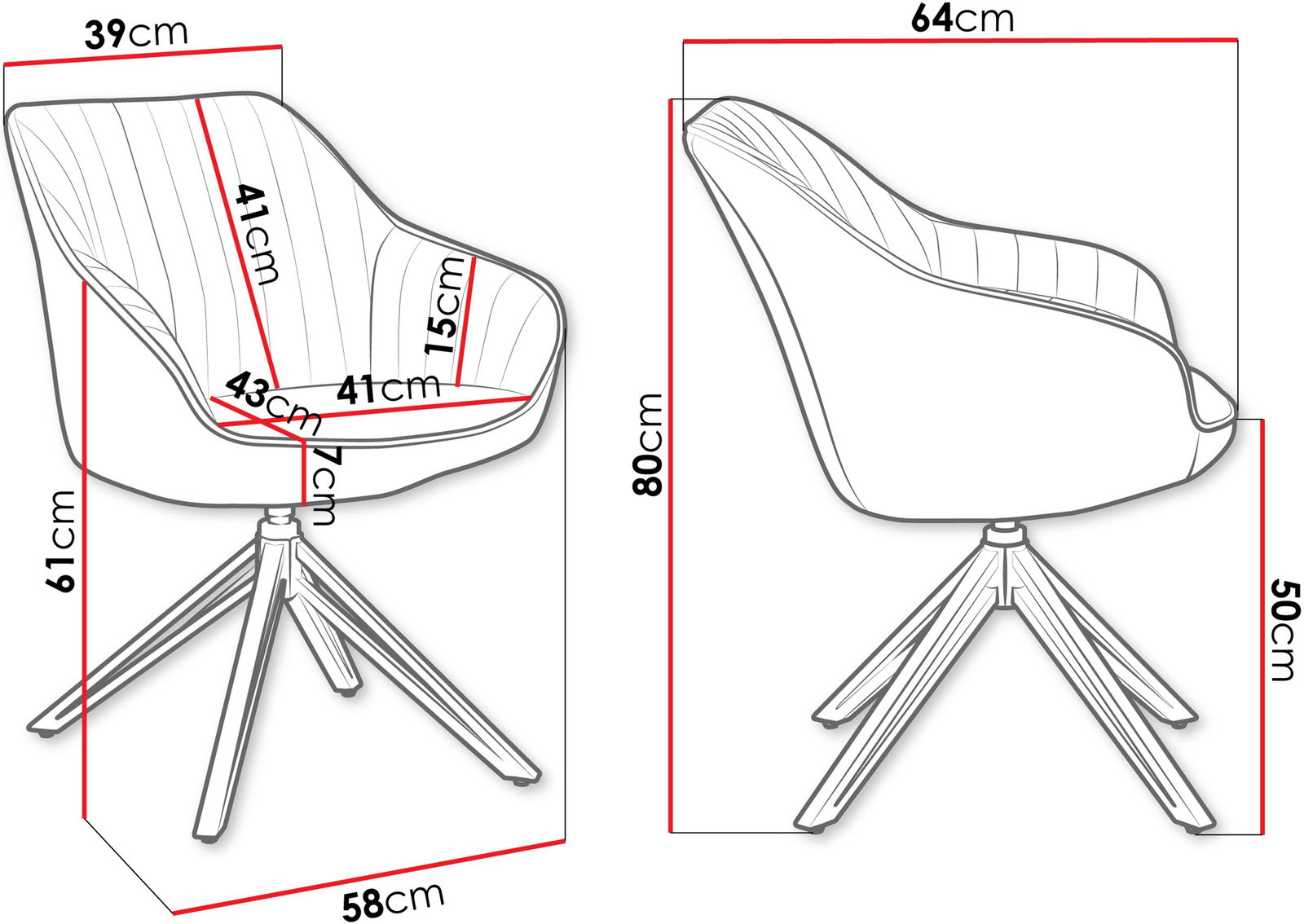 Καρέκλα Cerezi Muz 3