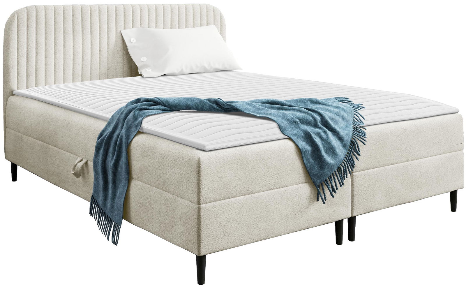 Επενδυμένο κρεβάτι Box Best I-Krem-180 x 200 1