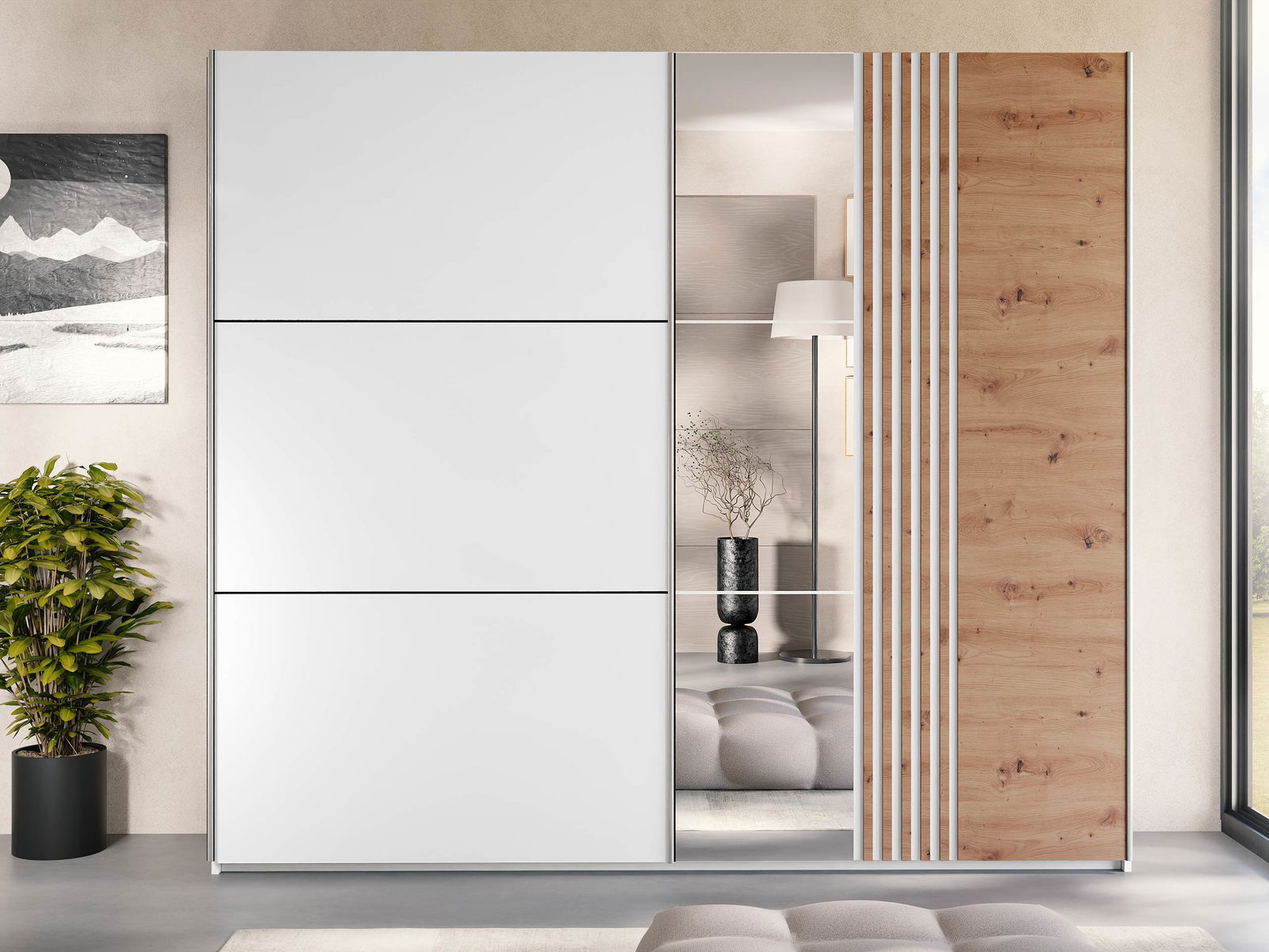 Ντουλάπα Sintra 250 συρόμενη 2