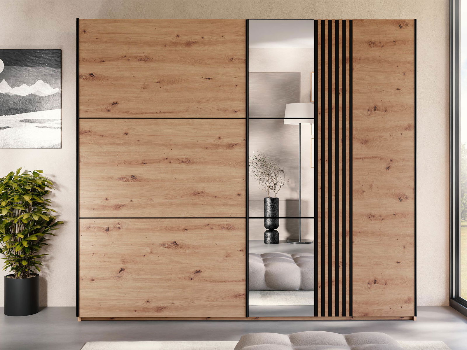 Ντουλάπα Sintra 250 συρόμενη 6