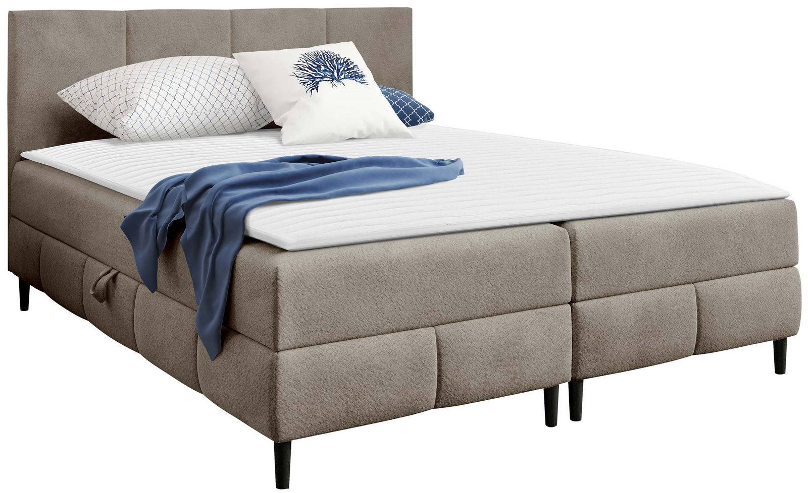 Επενδυμένο κρεβάτι Box Best II-Mpez-160 x 200 1