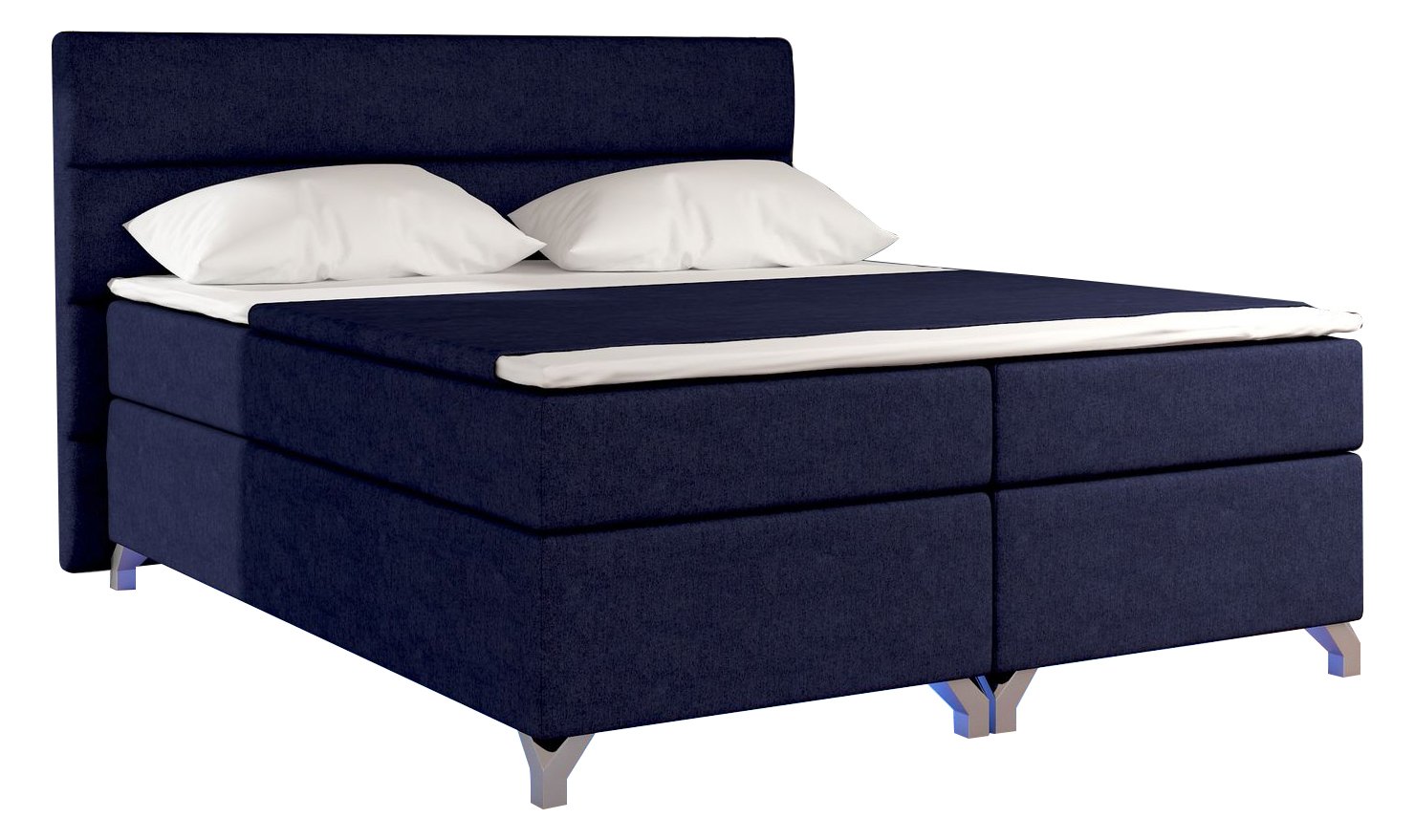 Επενδυμένο κρεβάτι Amanda με στρώμα και ανώστρωμα 4