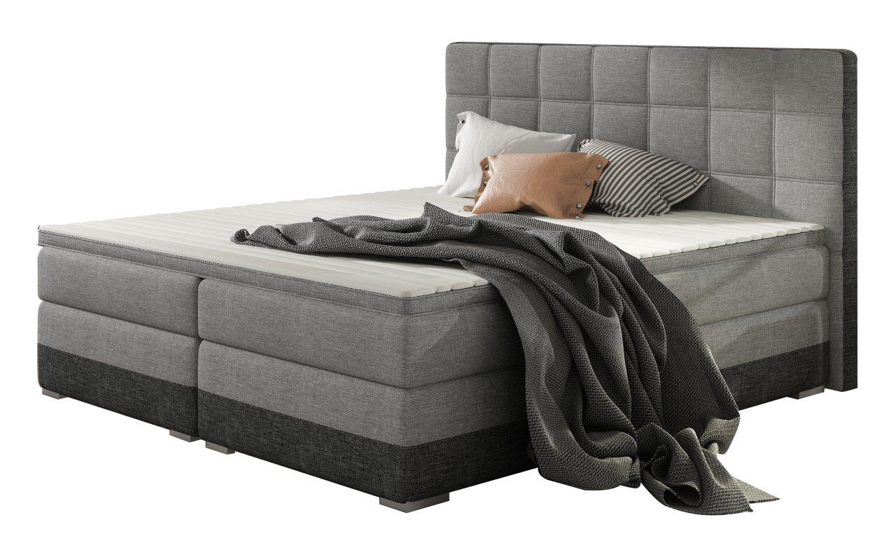 Επενδυμένο κρεβάτι Damascus με στρώμα και ανώστρωμα 1