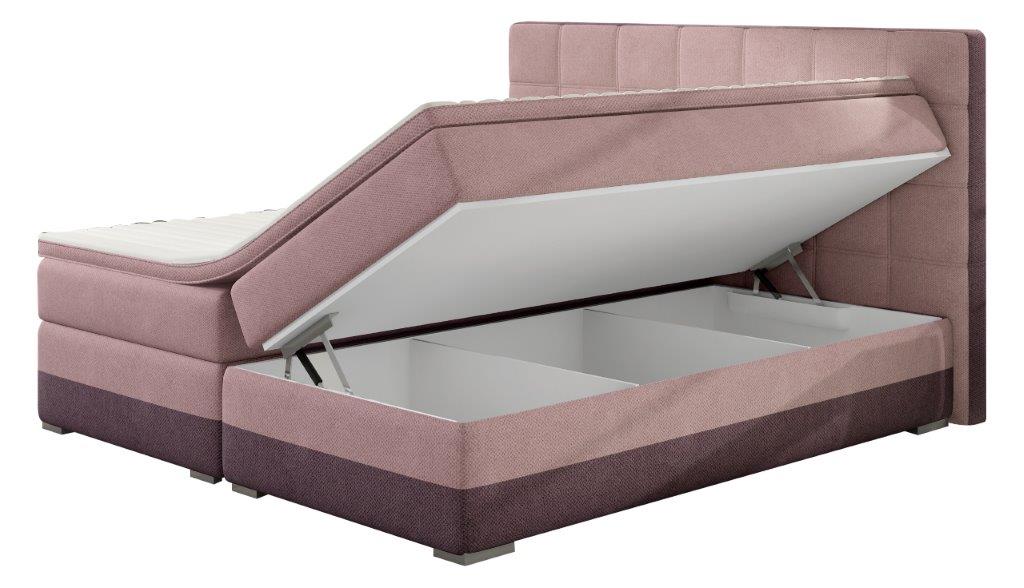 Επενδυμένο κρεβάτι Damascus με στρώμα και ανώστρωμα 6