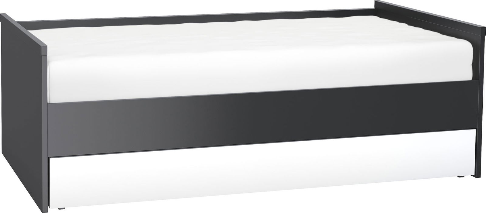 Καναπές - Κρεβάτι Young με συρτάρι-Μαύρο - Λευκό 1