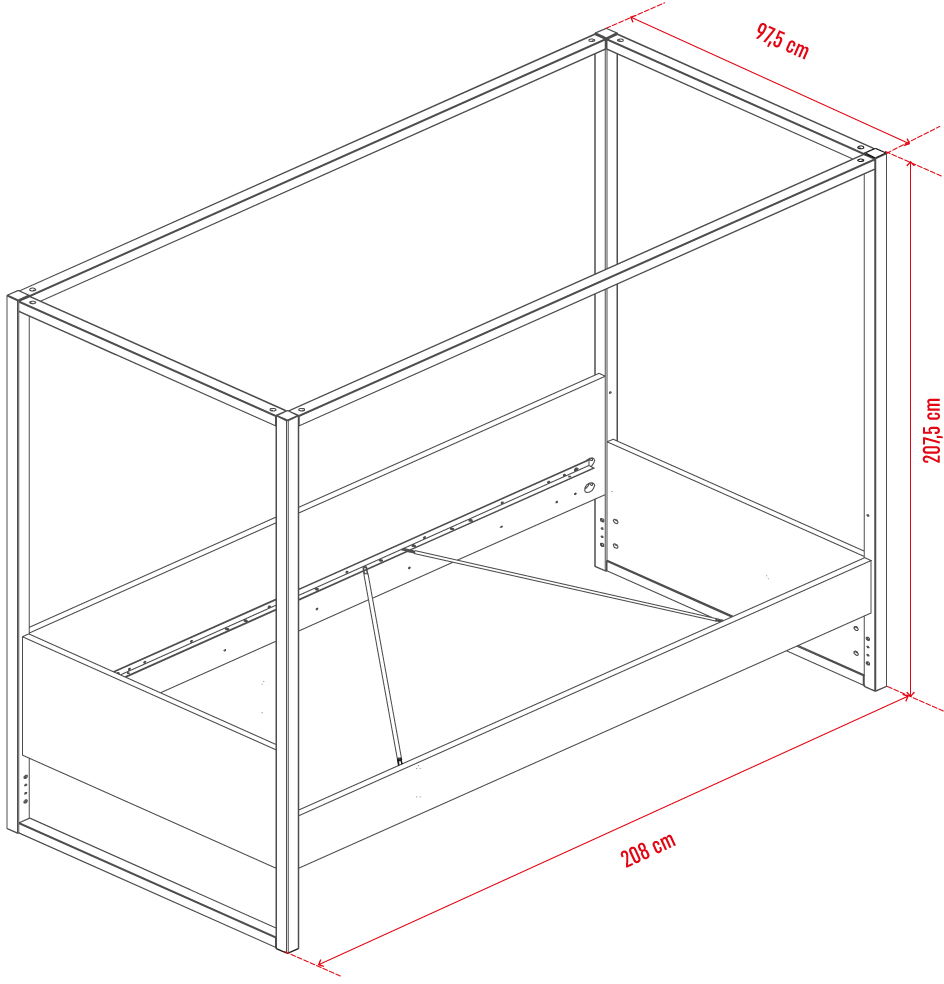 Καναπές - κρεβάτι 4 You με ουρανό 3