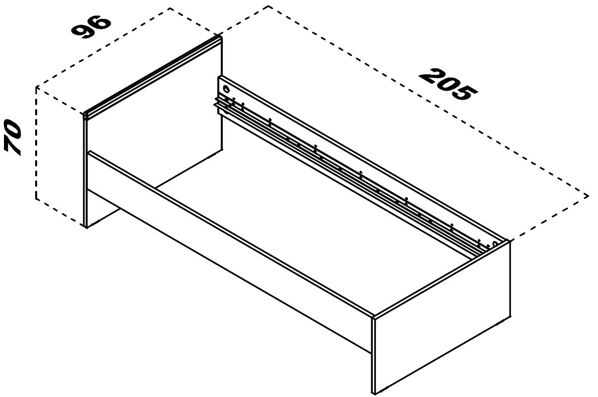 Κρεβάτι παιδικό Simple 3