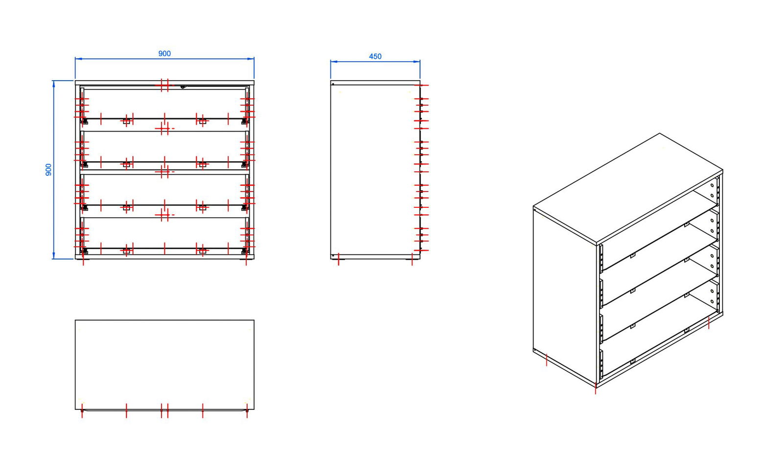 Συρταριέρα Simple 3
