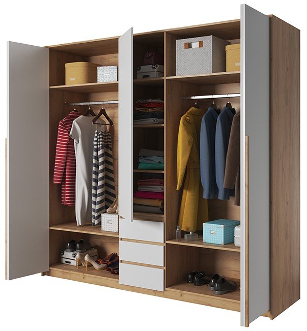 Ντουλάπα Sherio πεντάφυλλη 3