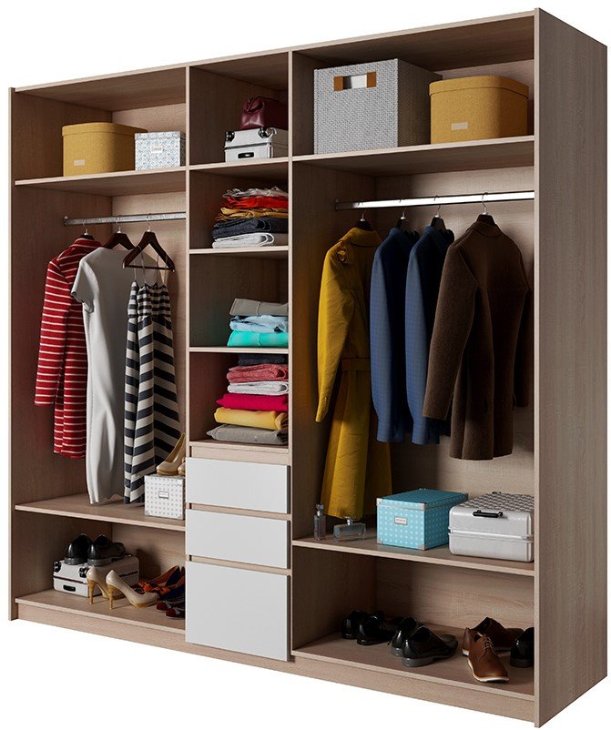 Ντουλάπα Sherio πεντάφυλλη 4