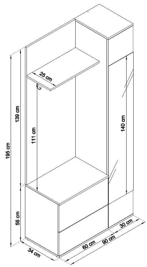 Έπιπλο εισόδου Germa 3