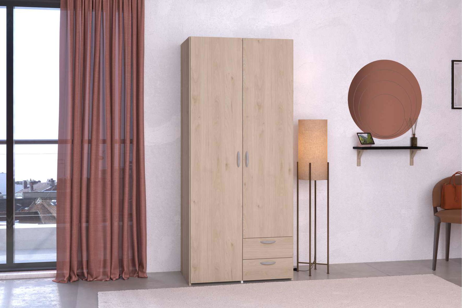 Ντουλάπα Dorm δίφυλλη 2