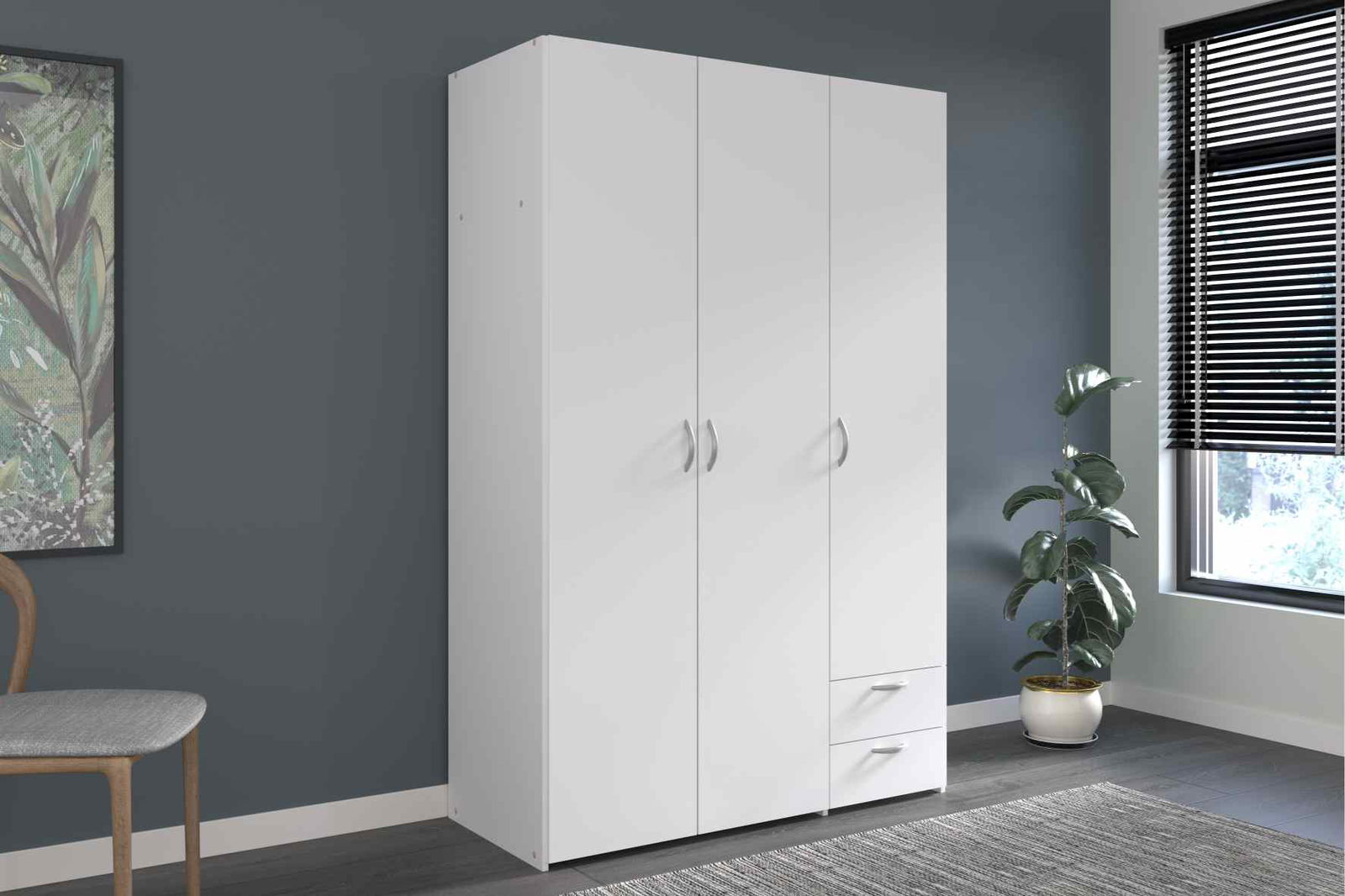 Ντουλάπα Dorm τρίφυλλη 2