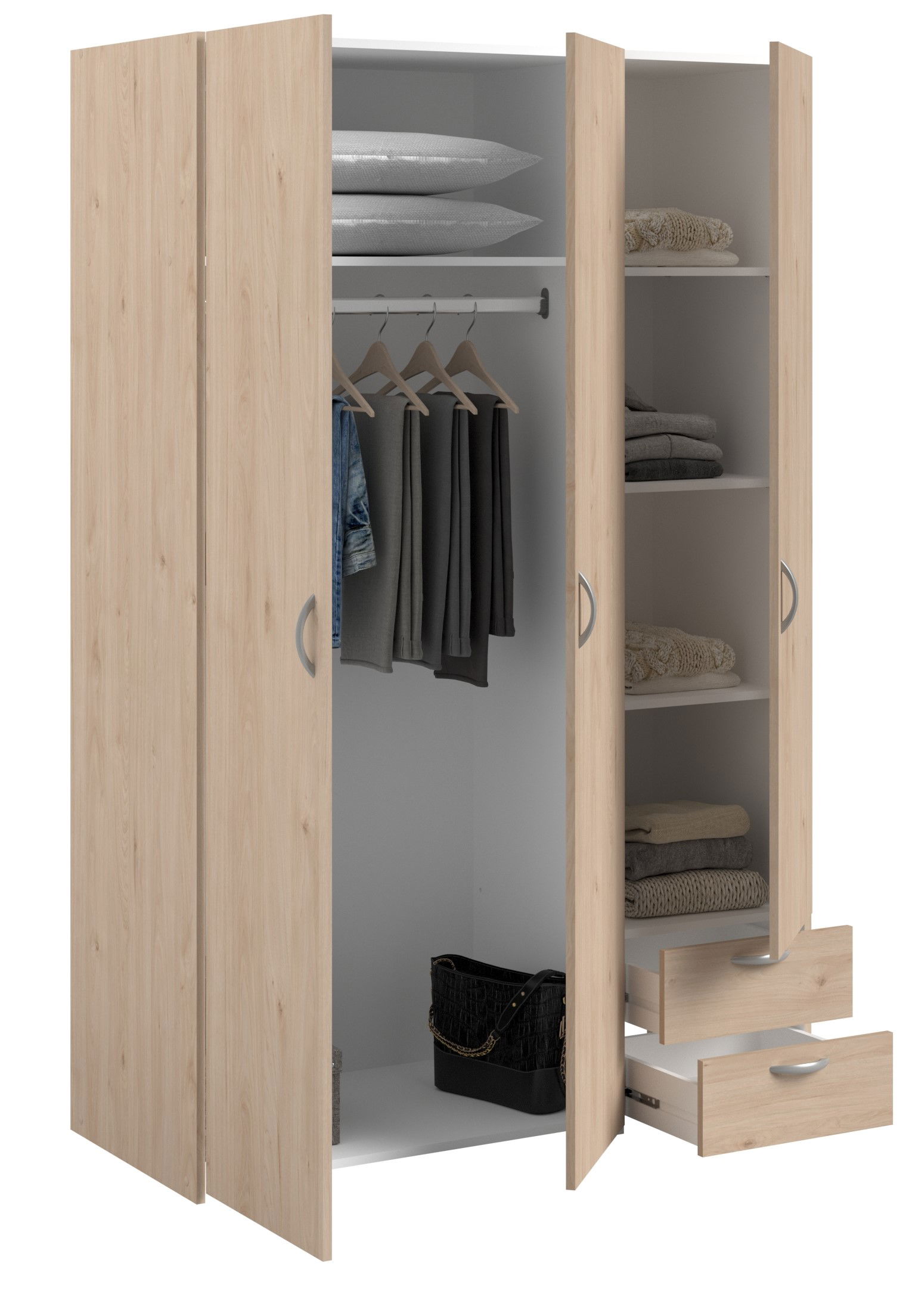 Ντουλάπα Dorm τρίφυλλη 4