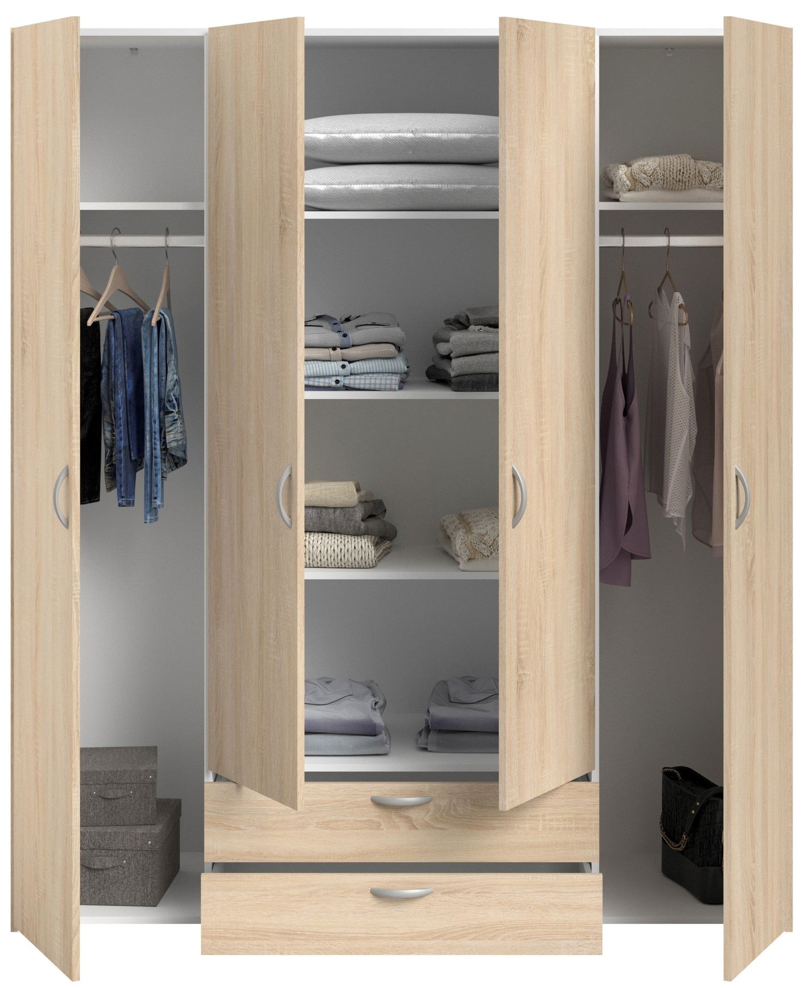 Ντουλάπα Dorm τετράφυλλη 6