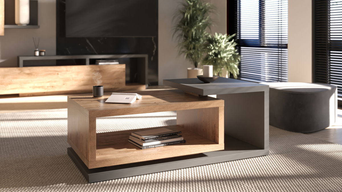 Τραπεζάκι σαλονιού Bron plus-Fusiko - Anthraki 1