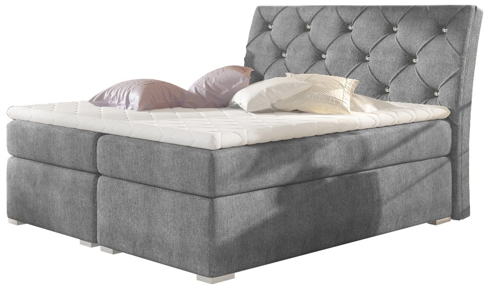 Επενδεδυμένο κρεβάτι Baltimore με στρώμα και ανώστρωμα 6