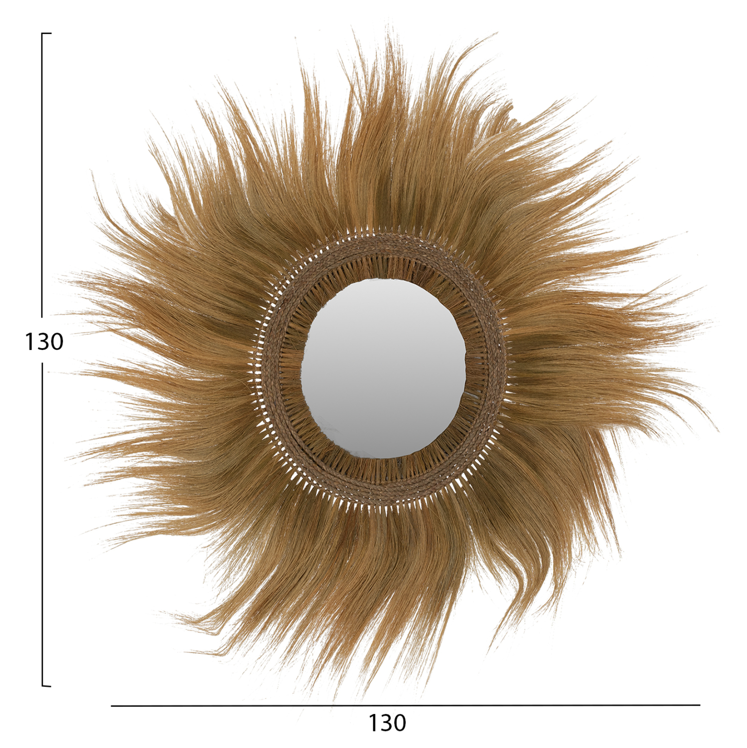 ΚΑΘΡΕΠΤΗΣ ΤΟΙΧΟΥ ΣΤΡΟΓΓΥΛΟΣ ΙΝΕΣ RAYUNG GRASS ΣΕ ΧΡΩΜΑ ΠΡΑΣΙΝΟ 130x4x130Yεκ. 2